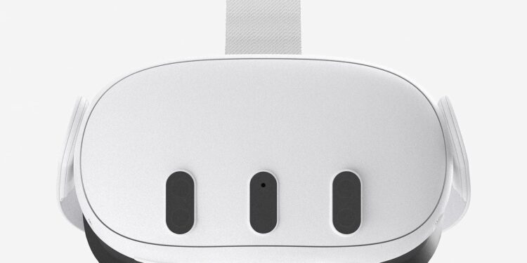 Meta Quest 3 Render from the front