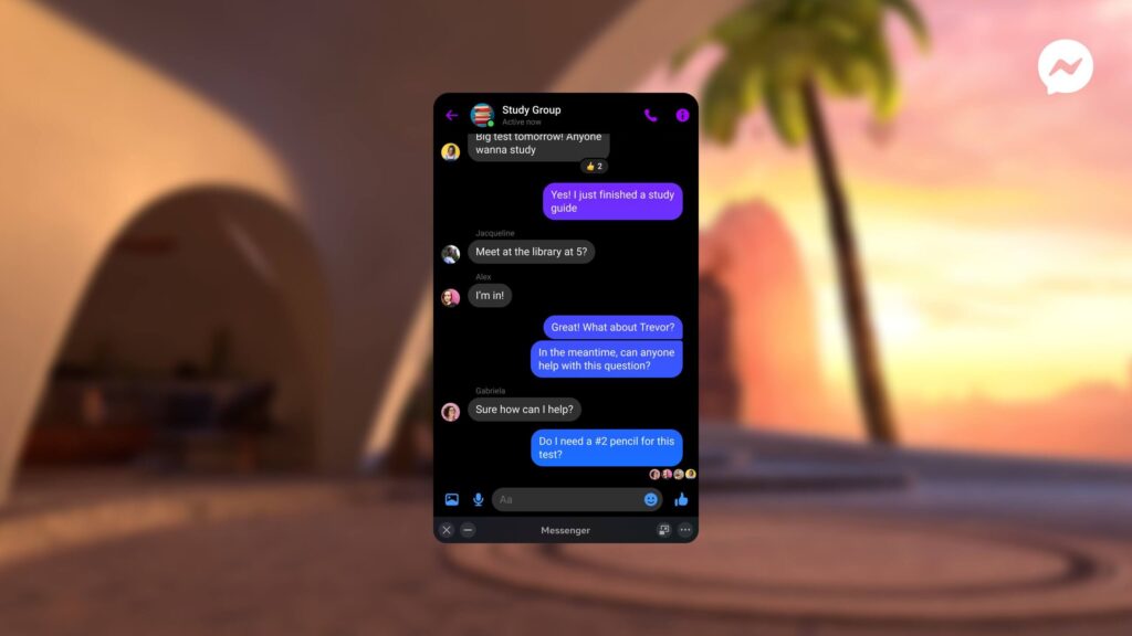 Meta Quest Messenger App