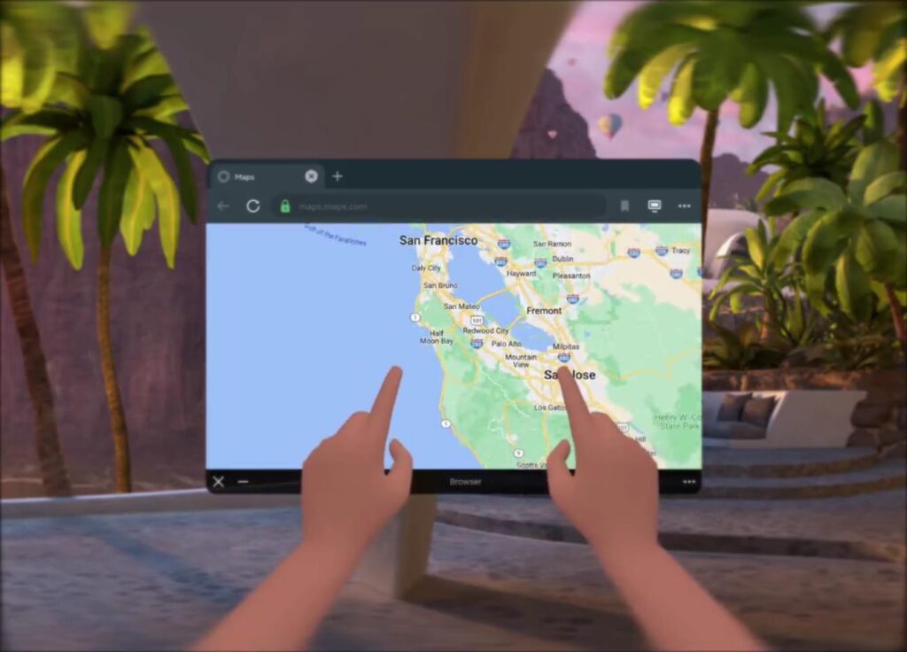 Multi-Touch Meta Quest Messenger