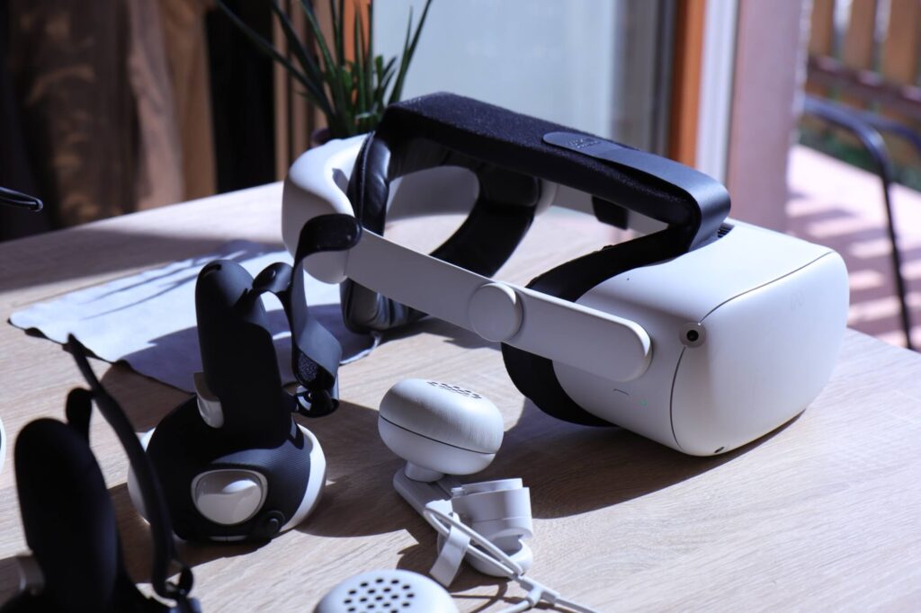 Meta Quest 2 with accessories